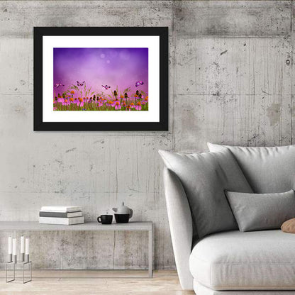 Floral Butterflies Concept Wall Art