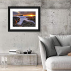 Tramore Rocky Coast Sunset Wall Art