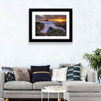 Tramore Rocky Coast Sunset Wall Art
