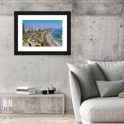 Miraflores Park Coastline Wall Art