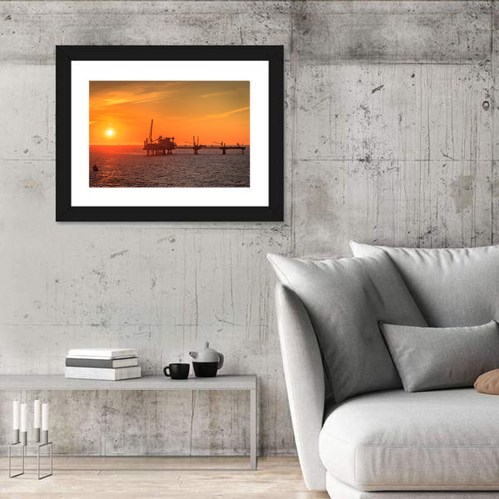 Oil Rig Denmark Wall Art