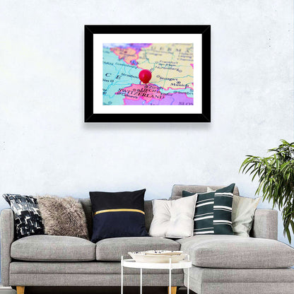 Switzerland Map Wall Art