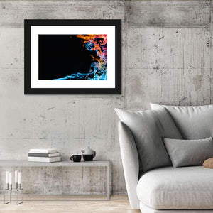 Glowing Fire Abstract Wall Art