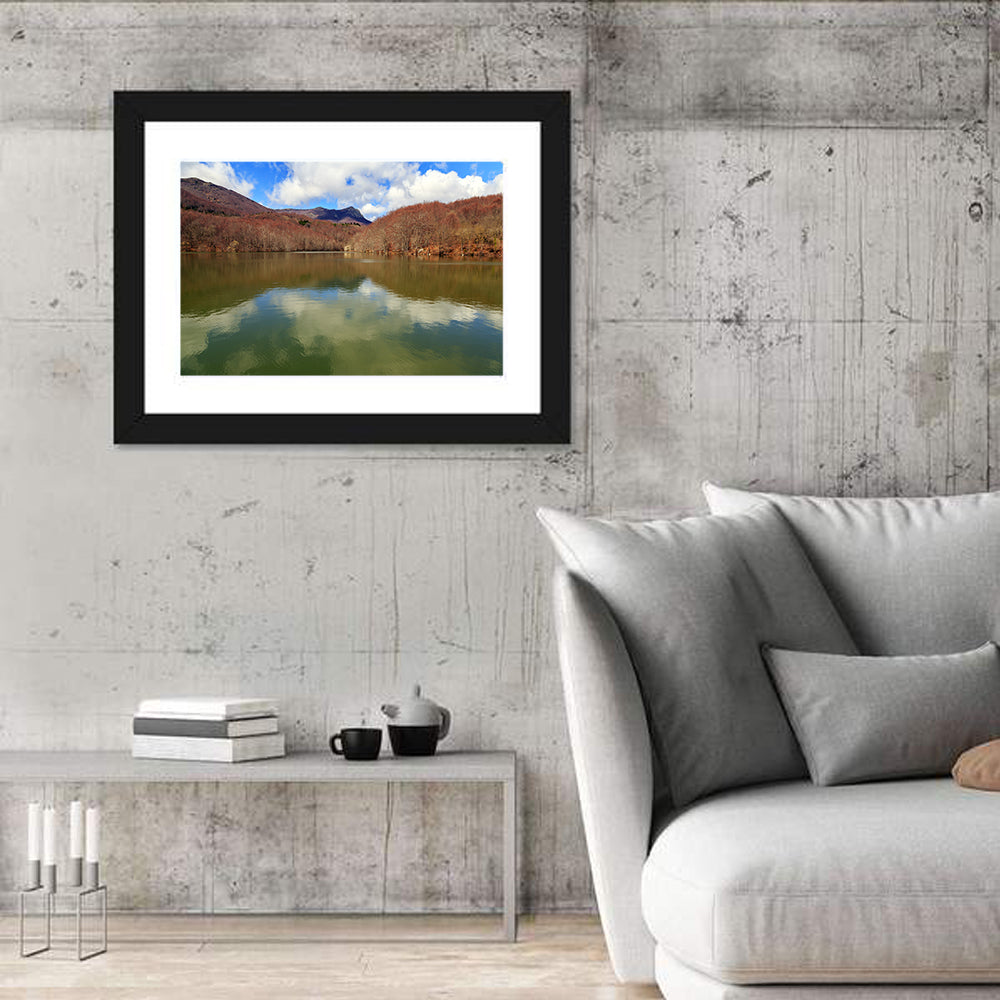 Lake Santa Fe Montseny Wall Art in a room, landscape