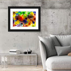 Kaleidoscopic Glass Bloom Abstract Wall Art