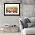 Ponte Vecchio at Golden Hour Wall Art