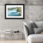 Dynjandi Waterfall Mist and Moss Wall Art