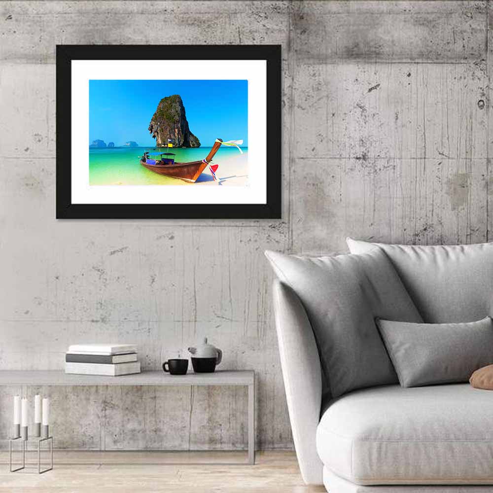 Thailand Long-tail Boat Seascape Wall Art