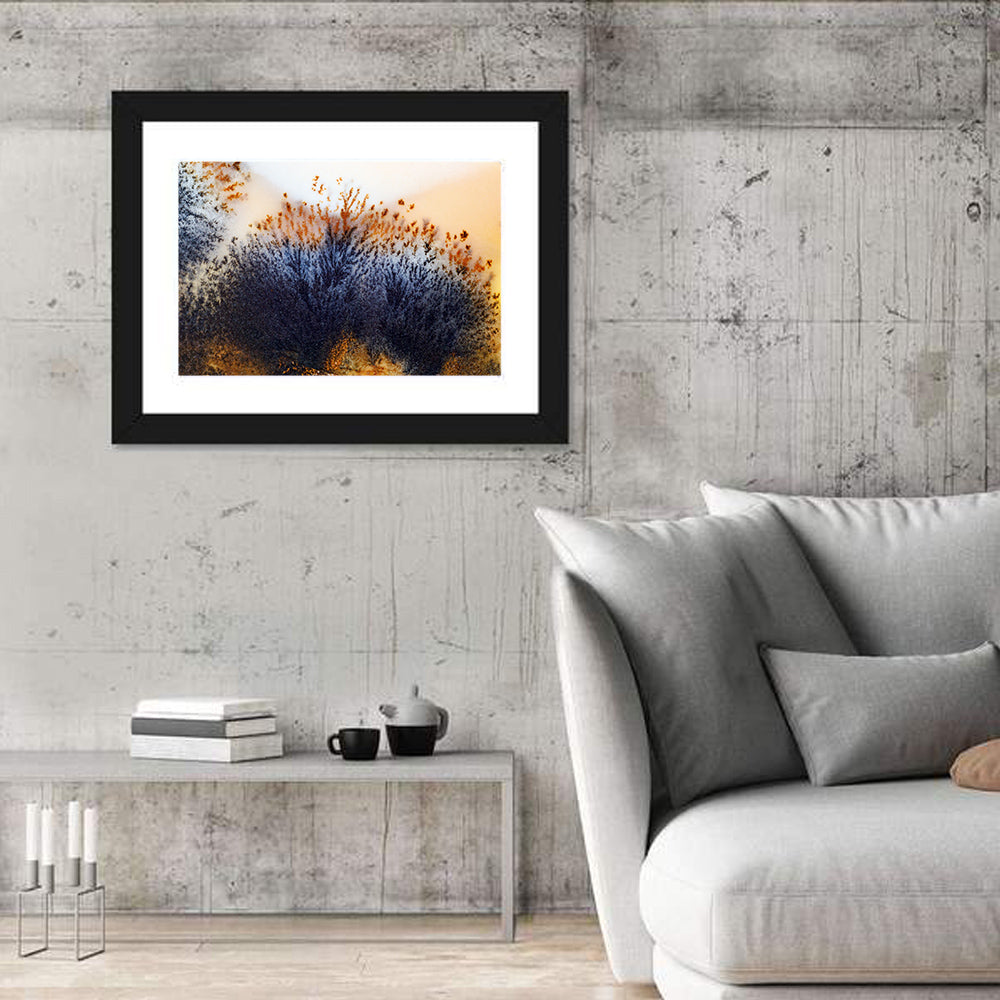 Moss Agate Study Wall Art in a room, landscape
