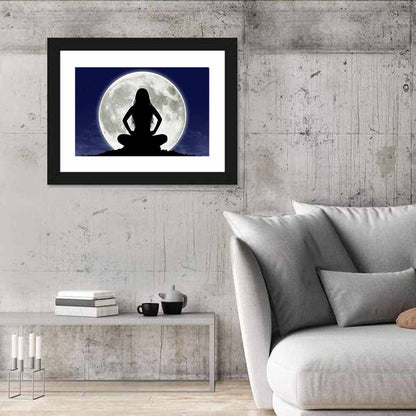 Young Woman Meditation Wall Art