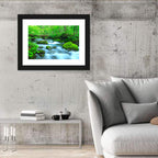 Mossy Forest Stream Wall Art
