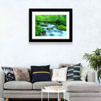 Mossy Forest Stream Wall Art