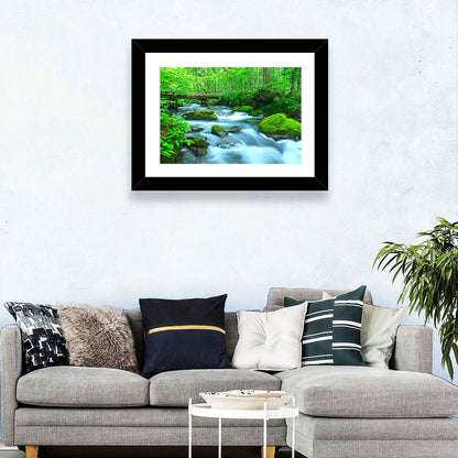 Spring Forest Stream Wall Art
