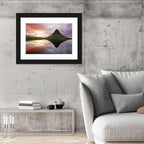 Kirkjufell Sunset Reflection Wall Art
