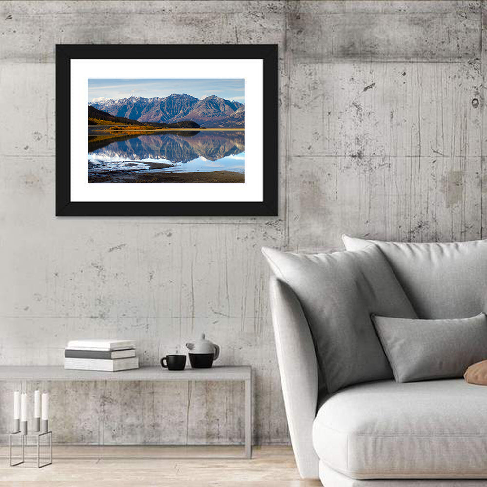 Kluane Lake Autumn Reflection Wall Art