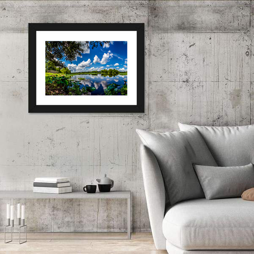 Brazos Bend Lake Reflection Wall Art