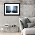 Misty Forest Road at Twilight Wall Art