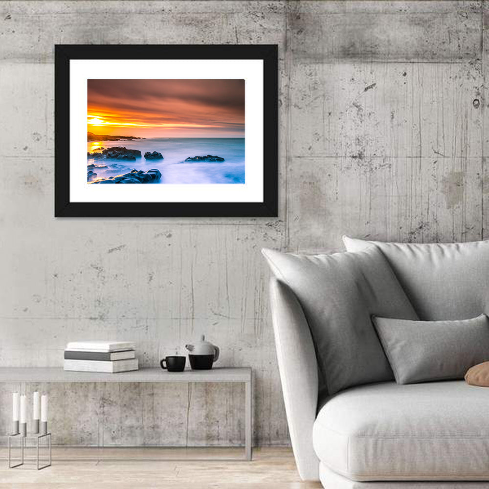 Reykjanes Golden Hour Beach Wall Art