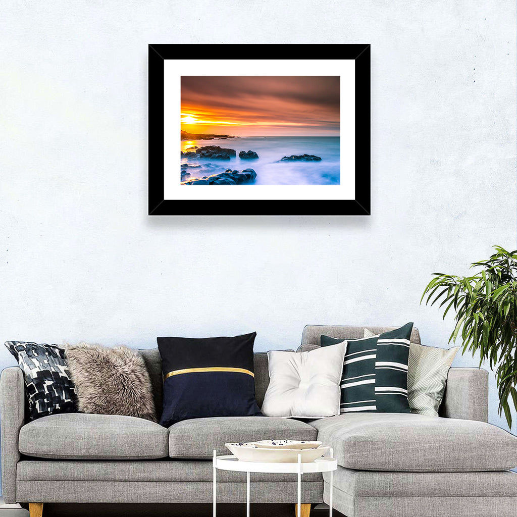 Reykjanes Golden Hour Beach Wall Art