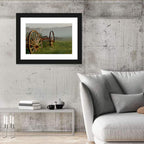 Weathered Wagon in Morning Mist Wall Art