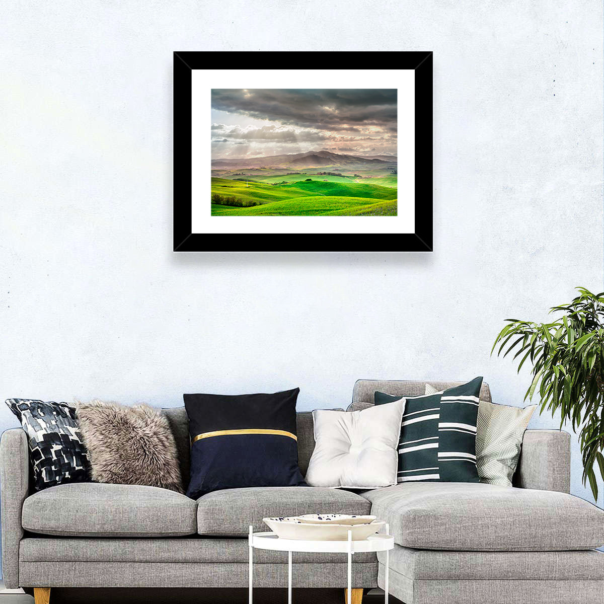 Tuscan Sunlit Hills Wall Art