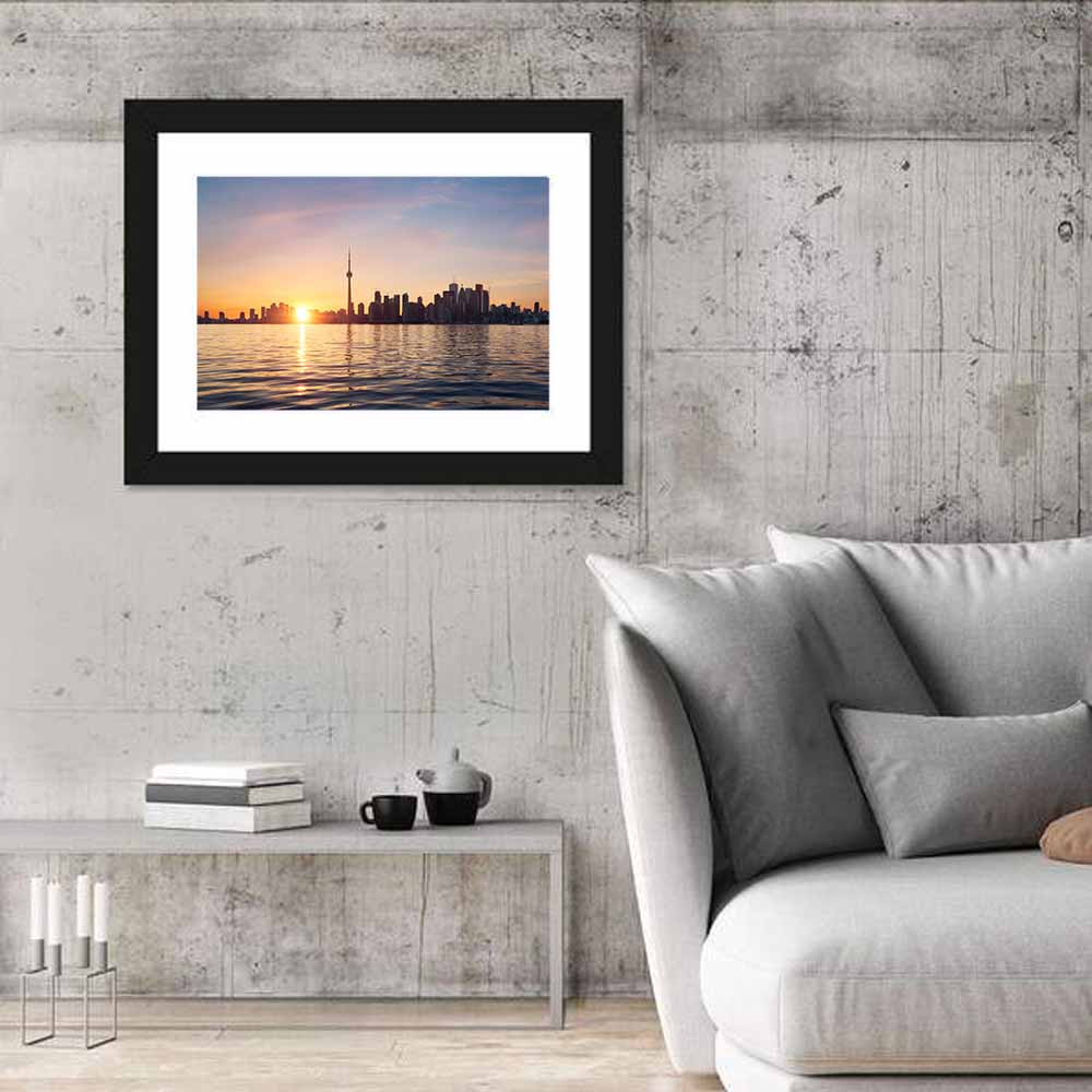 Toronto Sunset Skyline Wall Art