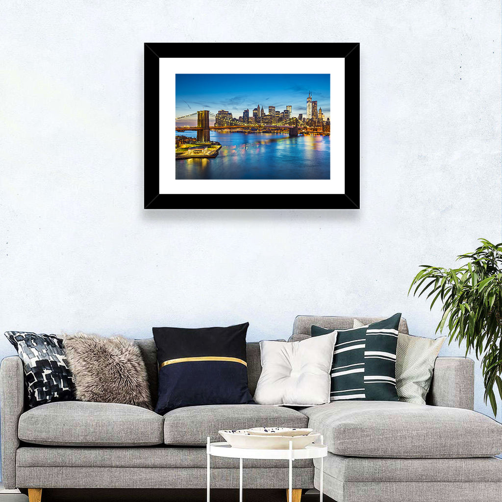 Brooklyn Bridge with Jane's Carousel Wall Art