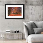Tree-lined Autumn Lane Wall Art