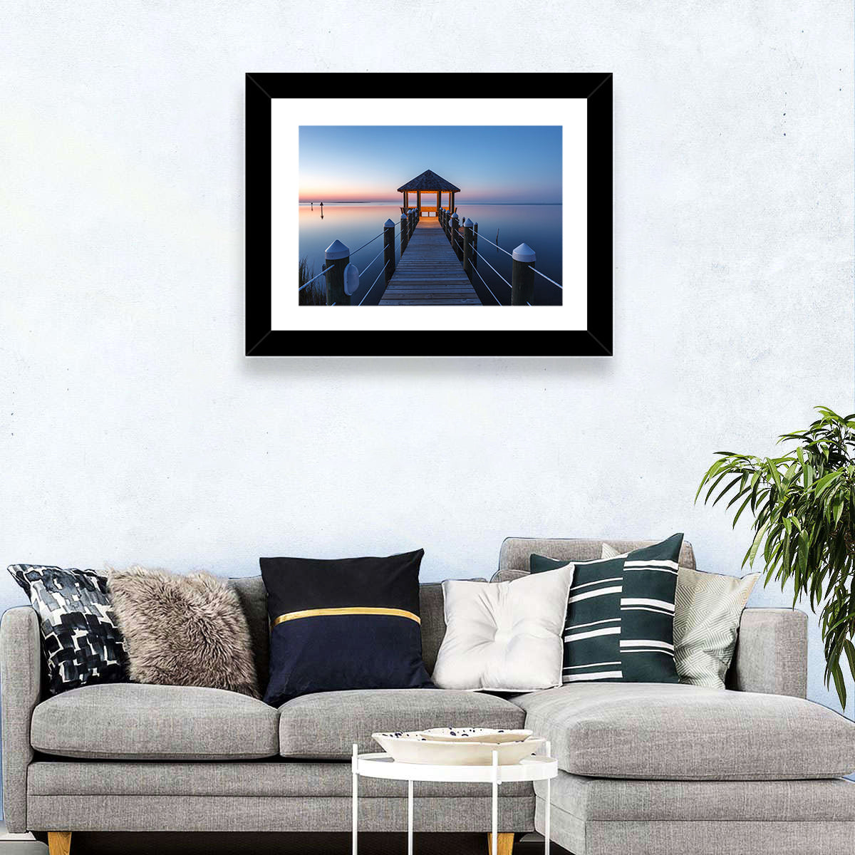 Pamlico Sound Lagoon Gazebo Wall Art