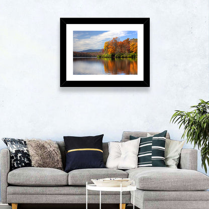 Peaceful Autumn Lake Wall Art