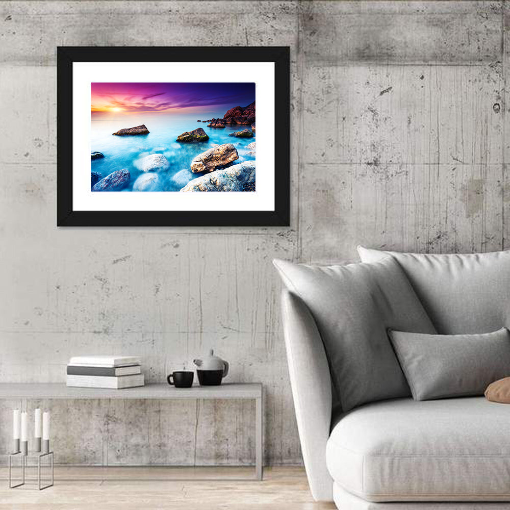 Sea Beach Sunset Wall Art