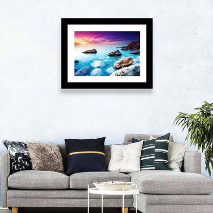 Sea Beach Sunset Wall Art