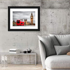 Big Ben with Red Bus, Westminster London Wall Art