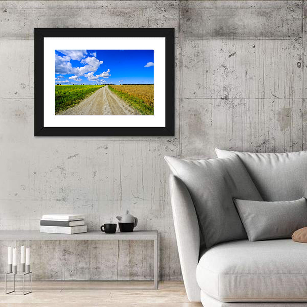 Estonian Summer Fields Wall Art in a room, landscape