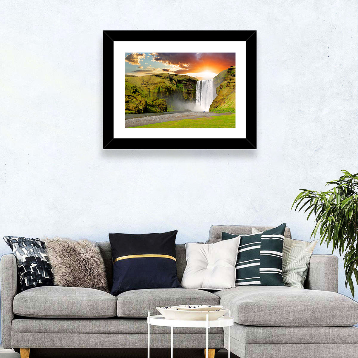 Skogafoss Waterfall Wall Art