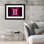 Radiant Gemini Symbol Wall Art