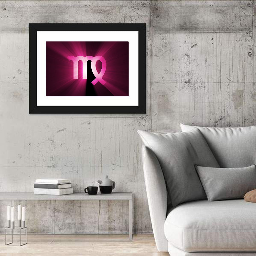 Radiant Virgo Symbol Wall Art