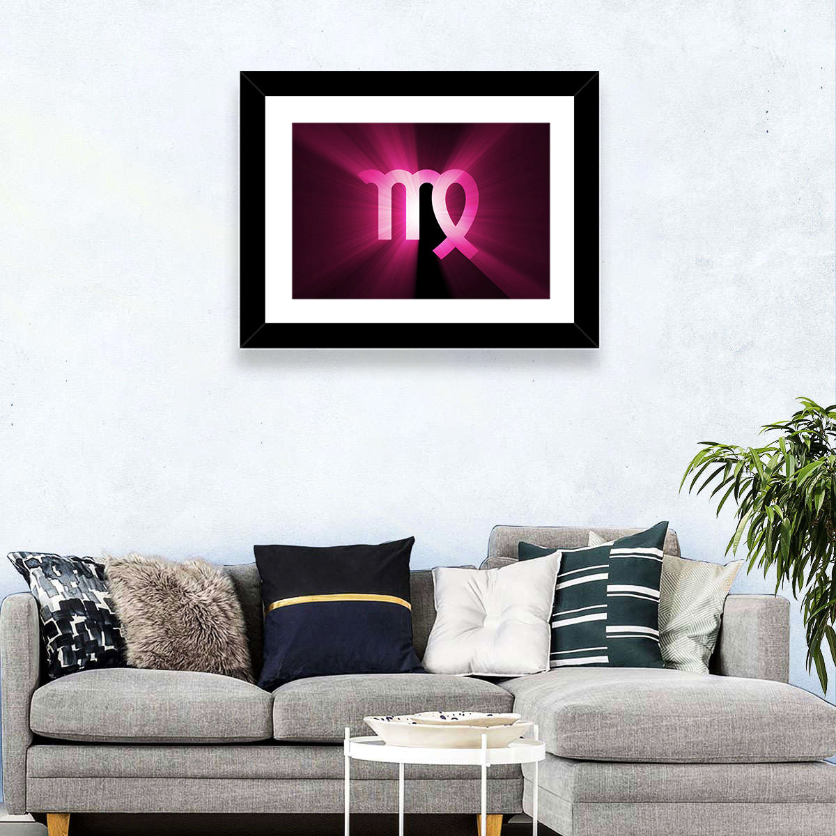 Radiant Virgo Symbol Wall Art