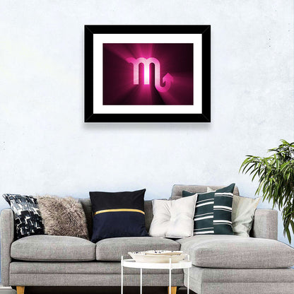 Scorpio Symbol Wall Art