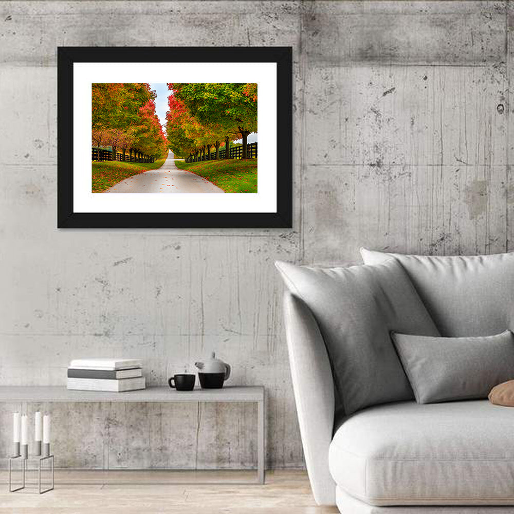 Tree-lined Farm Lane, Kentucky Wall Art