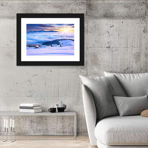 Snowy Landscape Above Clouds Wall Art