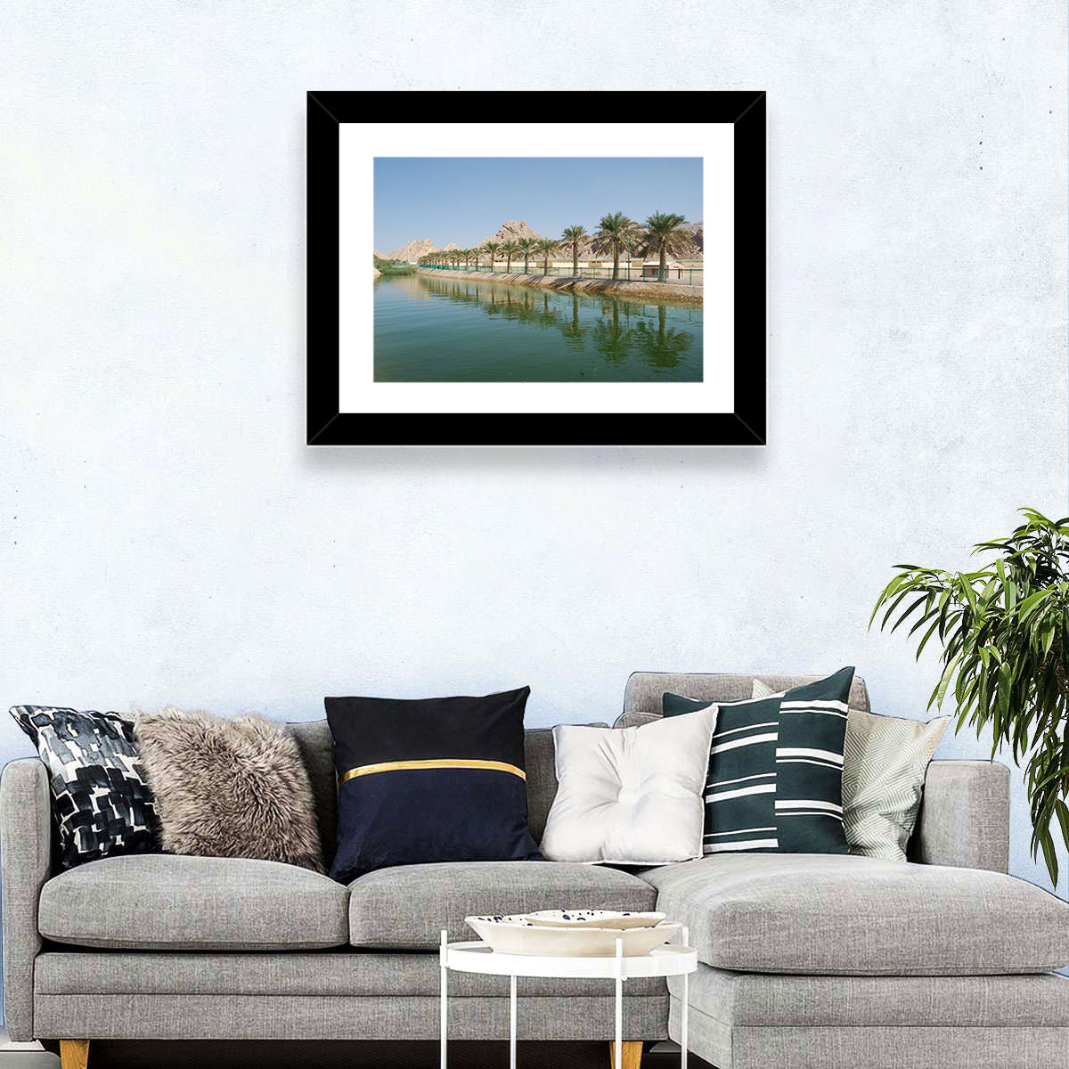 Palm Lake Reflections Wall Art