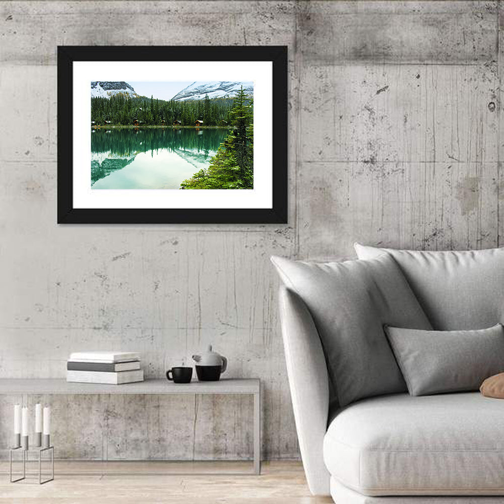 Lake O Hara Morning Wall Art in a room, landscape