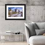 Los Angeles Freeway to Downtown Skyline Wall Art