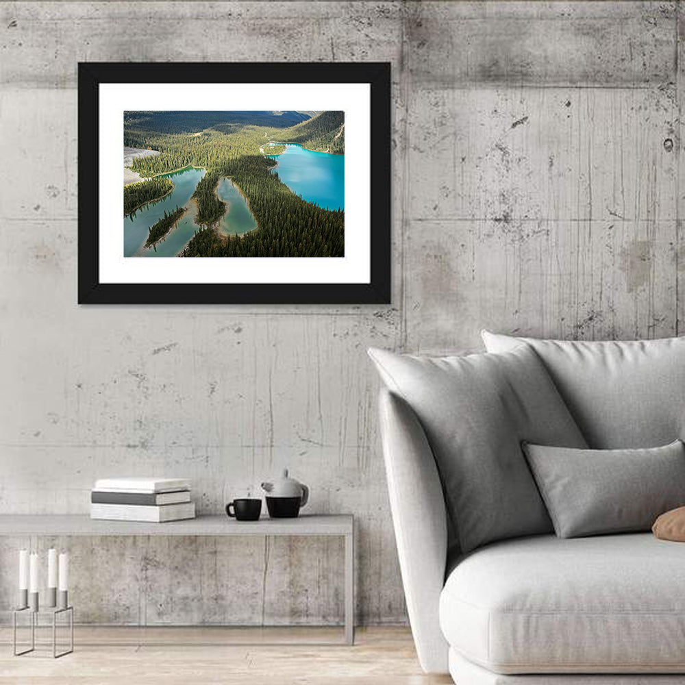 Mary and O Hara Lakes Wall Art in a room, landscape