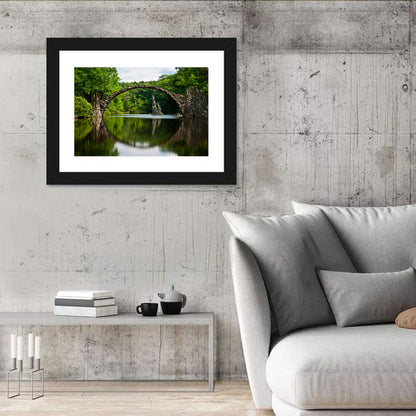 Lake Stone Bridge Wall Art