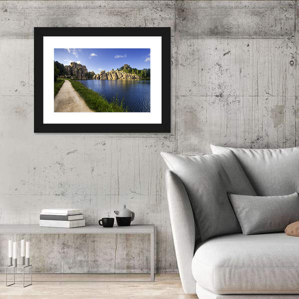 Sylvan Lake Trail, Black Hills Wall Art in a room, landscape