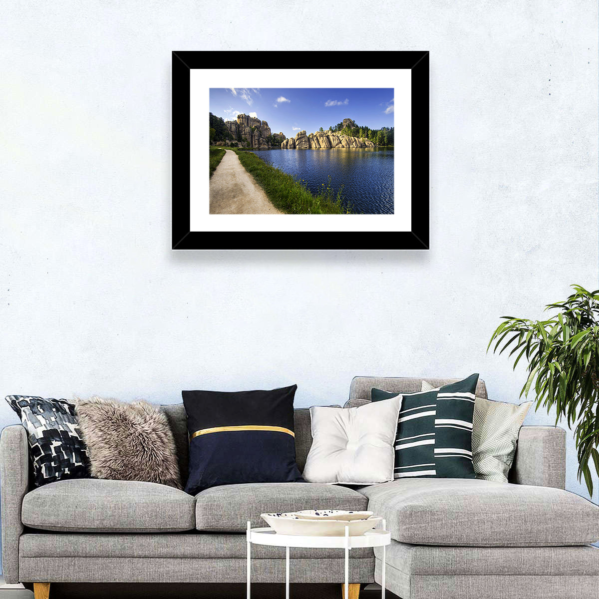Sylvan Lake Trail, Black Hills Wall Art in a room, landscape