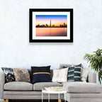 Dubai Skyline at Dusk Wall Art