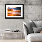 Golden Hour Beach Sunset Wall Art